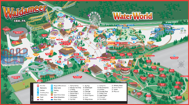 Waldameer Park Map 2013